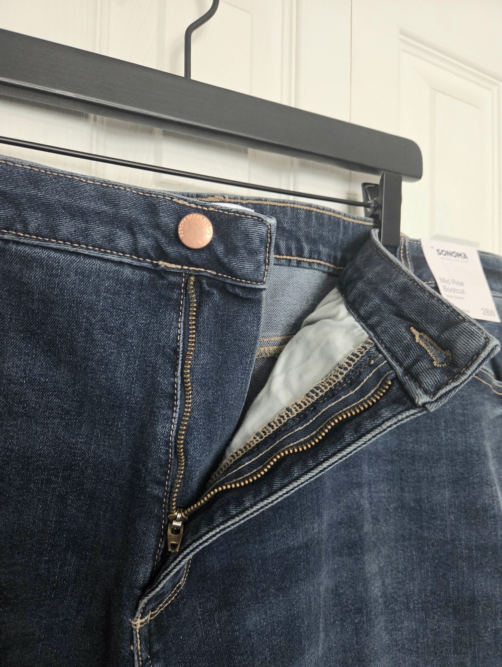 Sonoma New Dark Blue Women’s Mid-Rise Bootcut Jeans - Picture 5 of 12